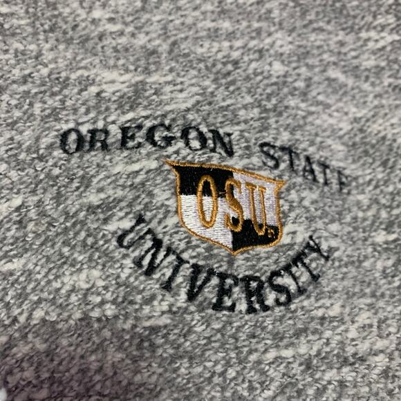 Vintage TimeOut Oregon State University 1/4 Zip Sweatshirt U.S.A Womens Size M - Picture 3 of 8